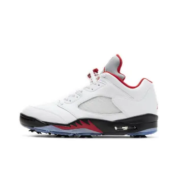 JORDAN 5 Retro Low Golf Fire Red Silver Tongue