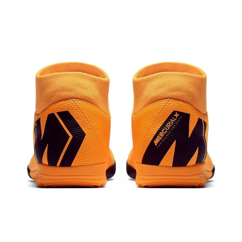 Nike Mercurial Superfly 6 IC/IN Cushioning Anti Slip And Wear Resistant Soccer Shoes Men's Orange-4