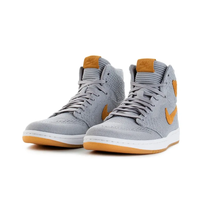 Jordan 1 Retro High Flyknit Wolf Grey-1