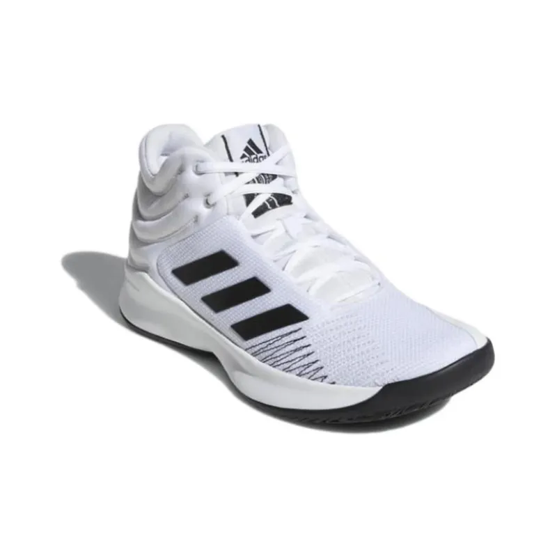 Adidas Pro Spark Wear Resistant Slip Resistant Low Top Vintage Basketball Shoes Men's White-2