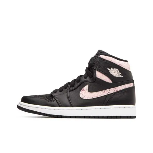 Jordan 1 Retro High Black Silt Red Women's