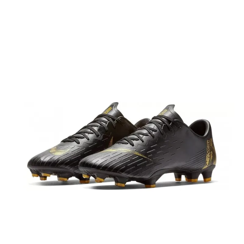 Nike Vapor 12 Pro Fg Black Metallic Vivid Gold-2