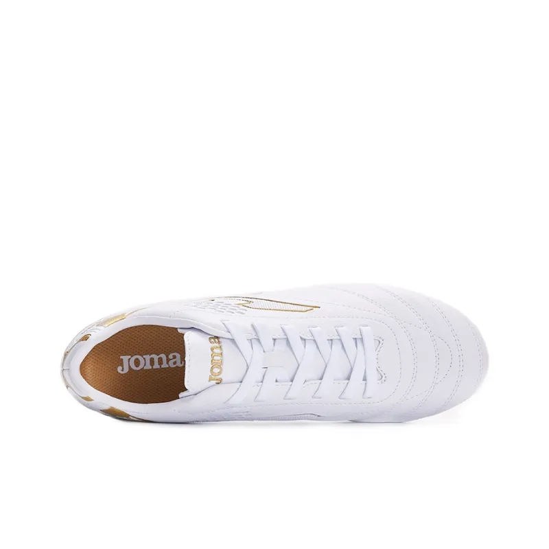 Joma MG Rubber Short Studs Anti Slip And Wear Resistant Coverage Soccer Shoes Men's White Gold-3