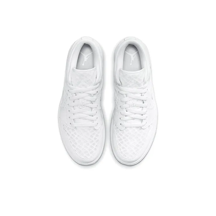 Jordan 1 Retro Low Breathe Triple White Women's-3