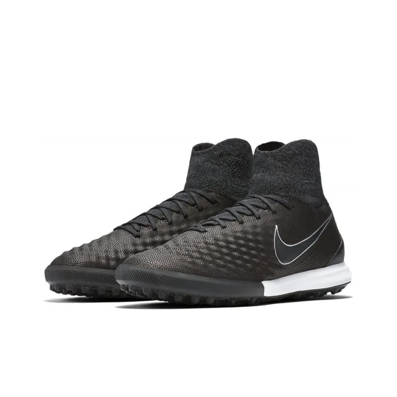 Nike TF Rubber Broken Studs Cushioning Anti-Slip And Wear-Resistant Soccer Shoes Men's Black-2