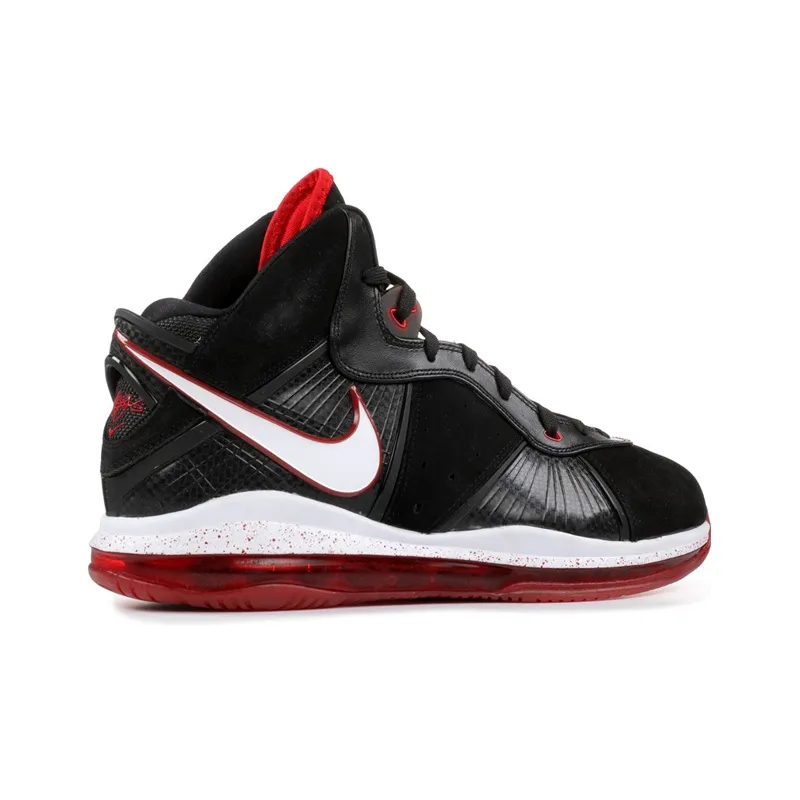 Nike LeBron 8 Black/White/Red-2