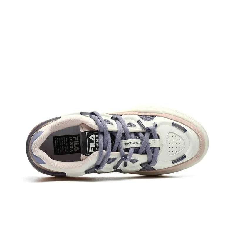 FILA Salto Shock Absorption Non Slip Low Tops Retro Pink Blue Women's-3
