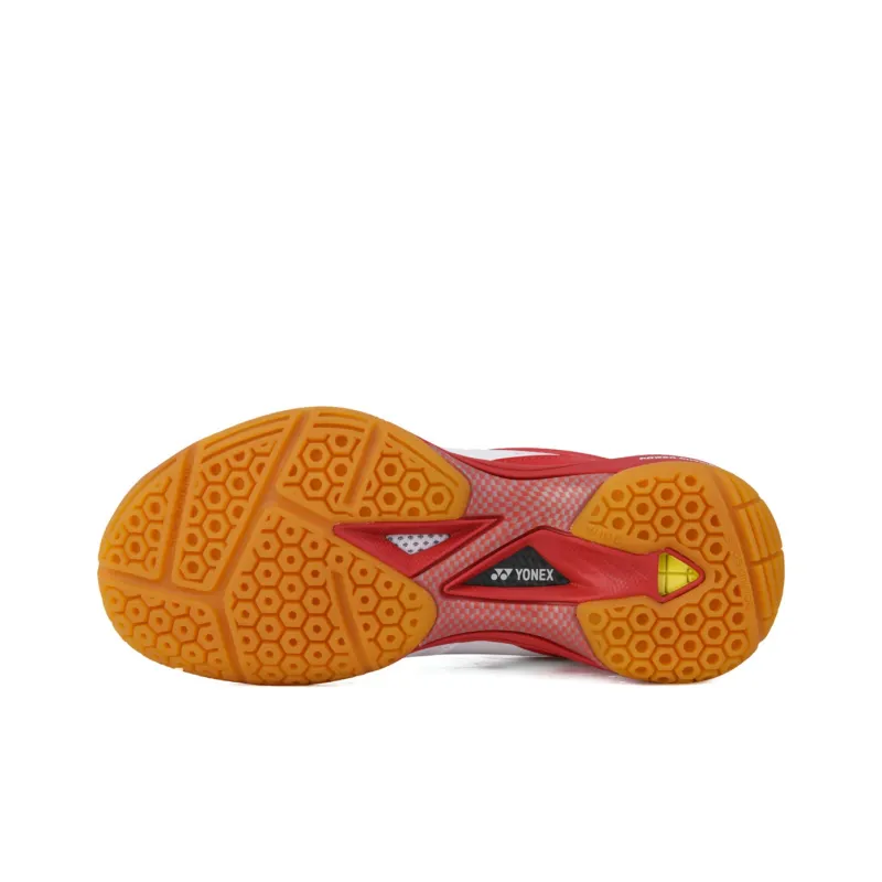 YONEX Badminton Shoes Unisex Low Top White/Red-3