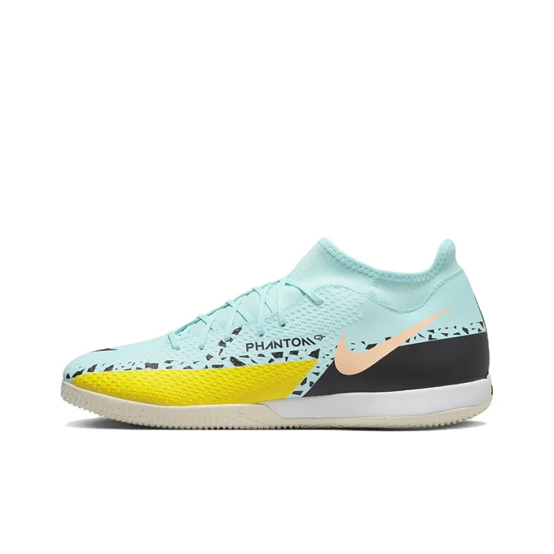 Nike Phantom GT Soccer Shoes Unisex Mid-Top Blue/Yellow-0