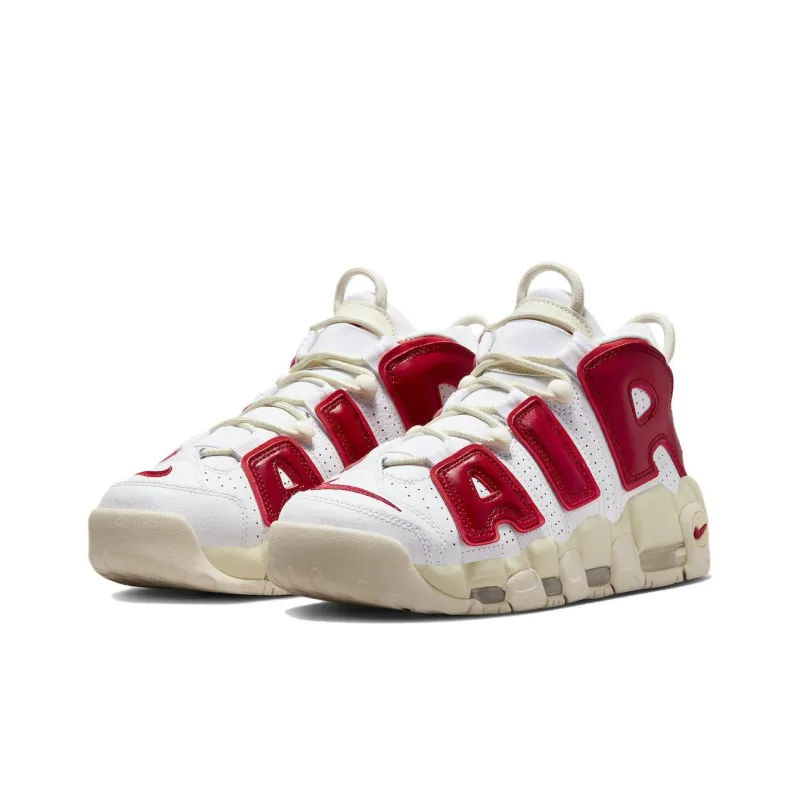 Nike Air More Uptempo White Red Sail Women's-2