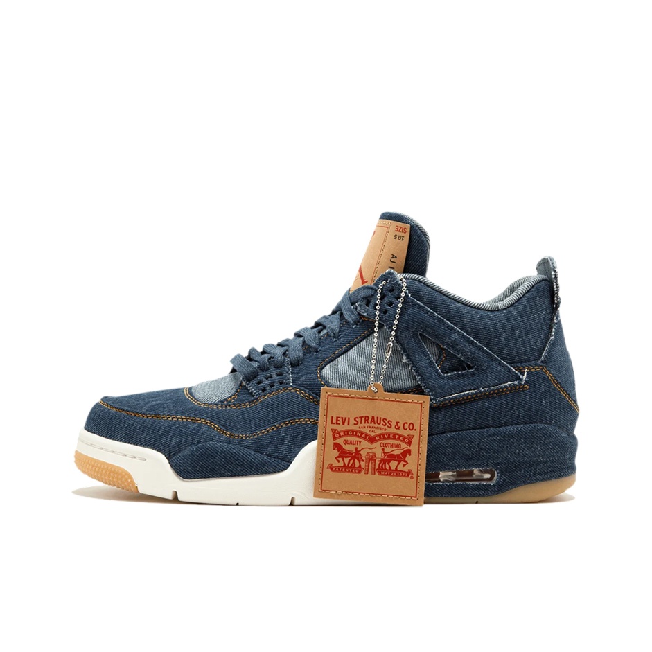 Jordan 4 shops levis denim