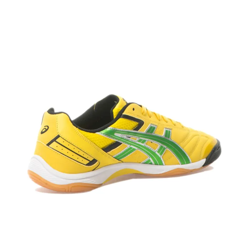 Asics IC/IN Wear-Resistant Soccer Shoes Men's Lemon-3