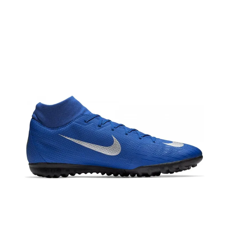Nike Mercurial Superfly 6 Soccer Shoes Men Mid Top Blue/Silver-1