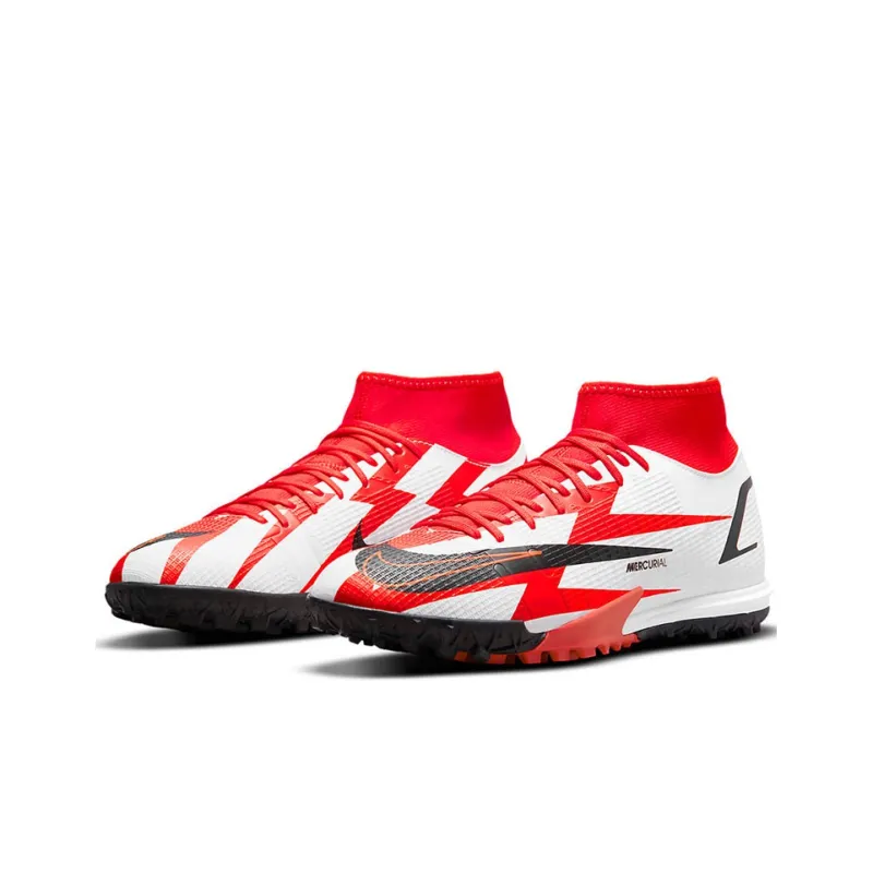 Nike Mercurial Superfly 8 Academy CR7 Tf Turf 'Red Black White'-2