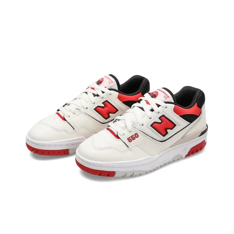New Balance 550 Sea Salt True Red-2