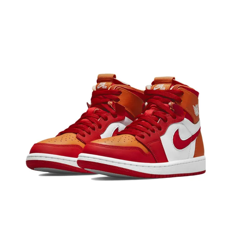 Jordan 1 High Zoom Air Cmft Fire Red Hot Curry Women's-2
