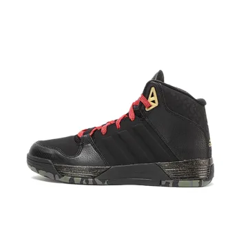 Adidas Linsanity Mid Lightweight Wear-resistant And Non-slip High-Top Vintage Basketball Shoes Men's Black Gold