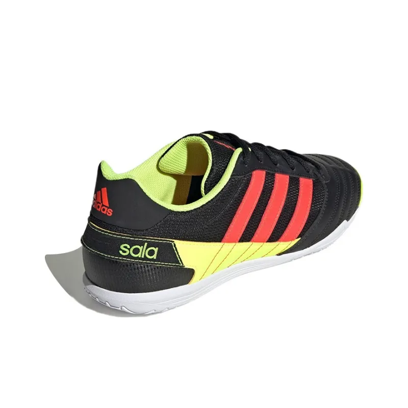 Adidas Super Sala Cushioned Anti-Slip Wear-Resistant Breathable Lightweight Soccer Shoes Black Yellow Red-3