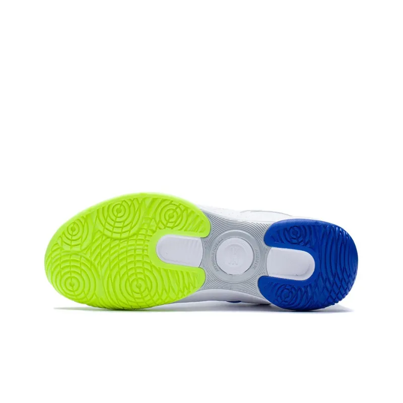 LiNing Battle Halberd Ⅲ LITE Cushioning Anti-Slip And Wear-Resistant Low-Top Badminton Shoes Unisex White Blue-6