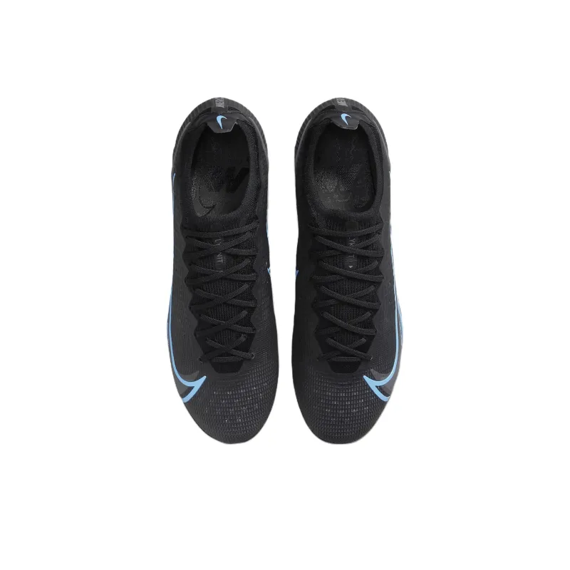 Nike Vapor 14 Elite Fg Flyknit Black Iron Grey Blue-3
