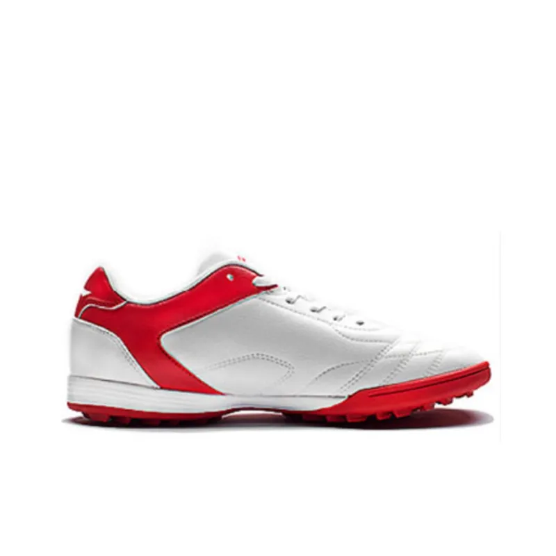 LiNing TF Rubber Broken Studs Artificial Ground Cushioning Anti-Slip And Wear-Resistant Soccer Shoes White Red-1