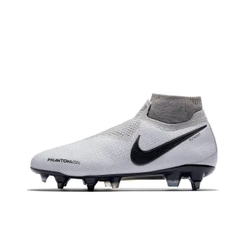 Nike Phantom Vsn Elite Soccer Shoes Men Mid-Top Gray/Black