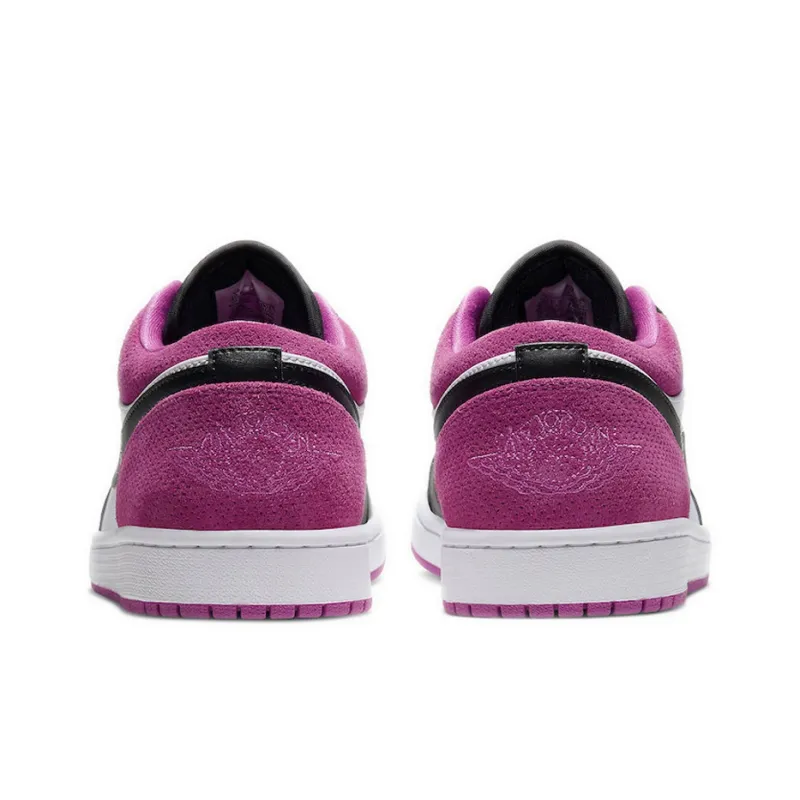 Jordan 1 Low Black Active Fuchsia-4