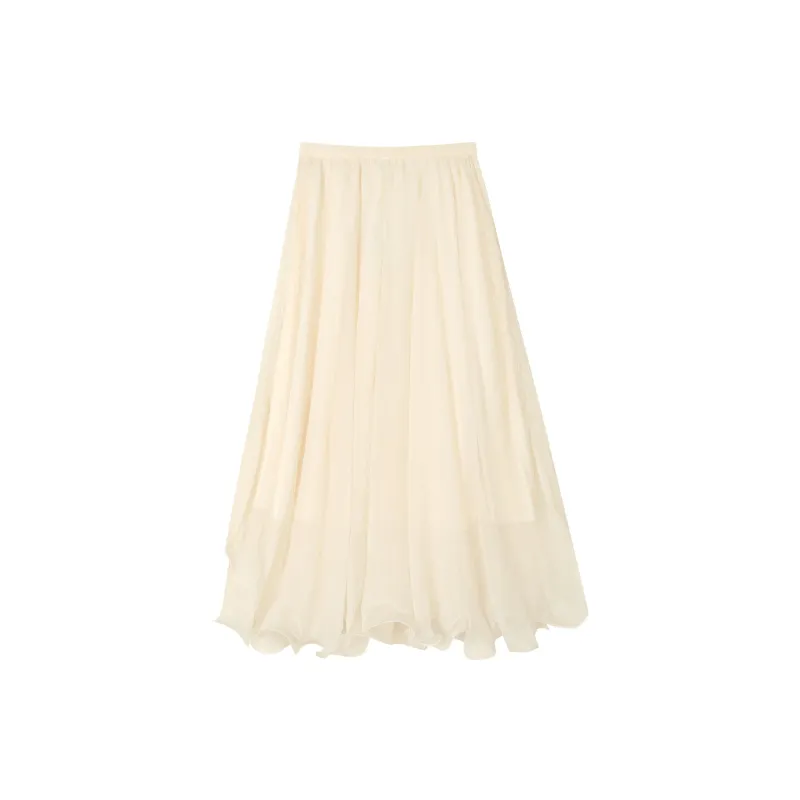 EIDOLON GRAIN Casual Long Skirts Women's Apricot-1