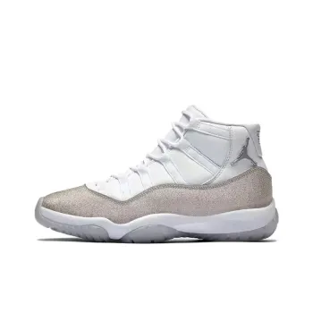 JORDAN 11 Retro White Metallic Silver Women's