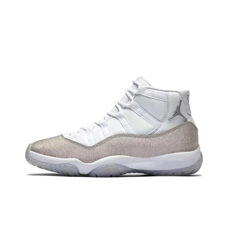 Jordan 11 Retro White Metallic Silver Women's-0