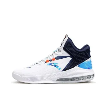 Stash x Anta Cushioning Anti Slip And Wear Resistant Coverage High Top Basketball Shoes Men's White Blue