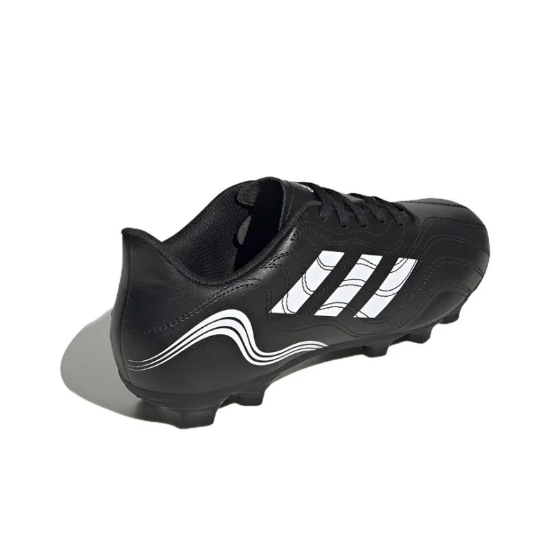 Adidas Copa Sense.4 FG Rubber Long Studs Anti-Slip And Wear-Resistant Lightweight Soccer Shoes Unisex Black White-3