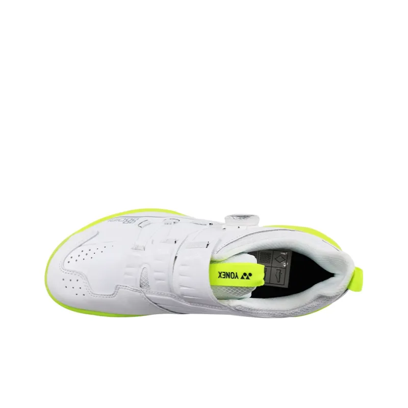 YONEX 88D 2 Badminton Shoes Unisex Low Top White Yellow Green-2
