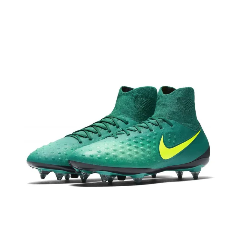 Nike Magista Orden 2 SG Metal Long Studs Cushioned Anti-Slip And Wear-Resistant Lightweight Soccer Shoes Men's Green-2