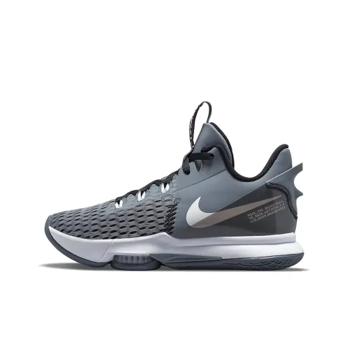 Nike Lebron 5 Vintage Basketball Shoes Men Low-Top Gray/Black