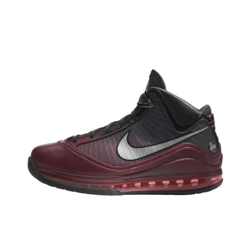 Nike Lebron 7 Vintage Basketball Shoes Men Mid-Top Team Red/Metallic Silver/Black/Hot Red