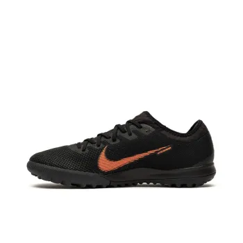 Nike TF Rubber Broken Studs Anti Slip Wear Resistant Soccer Shoes Men's Black Orange