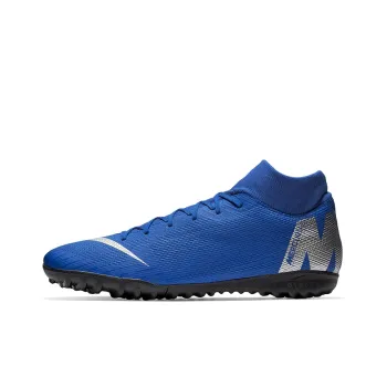 Nike Mercurial Superfly 6 Soccer Shoes Men Mid Top Blue/Silver