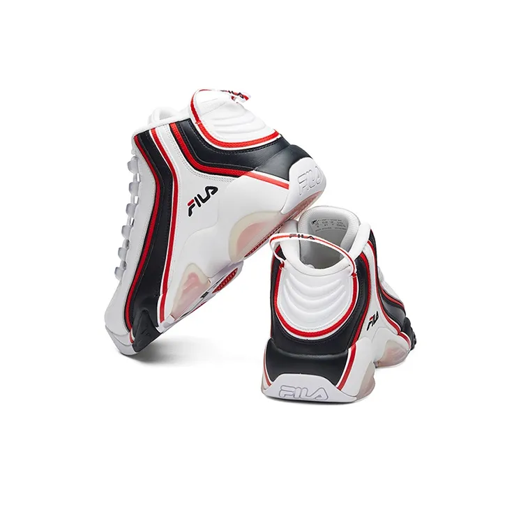 FILA Forward Mid Tops White Blue-4