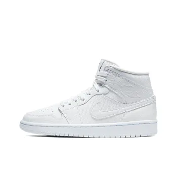 JORDAN 1 Mid White Snakeskin Women's