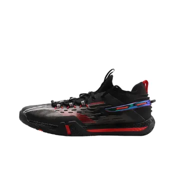 LiNing Saga Pro Cushioning Anti Slip And Wear Resistant Coverage Support Low Top Badminton Shoes Unisex Black