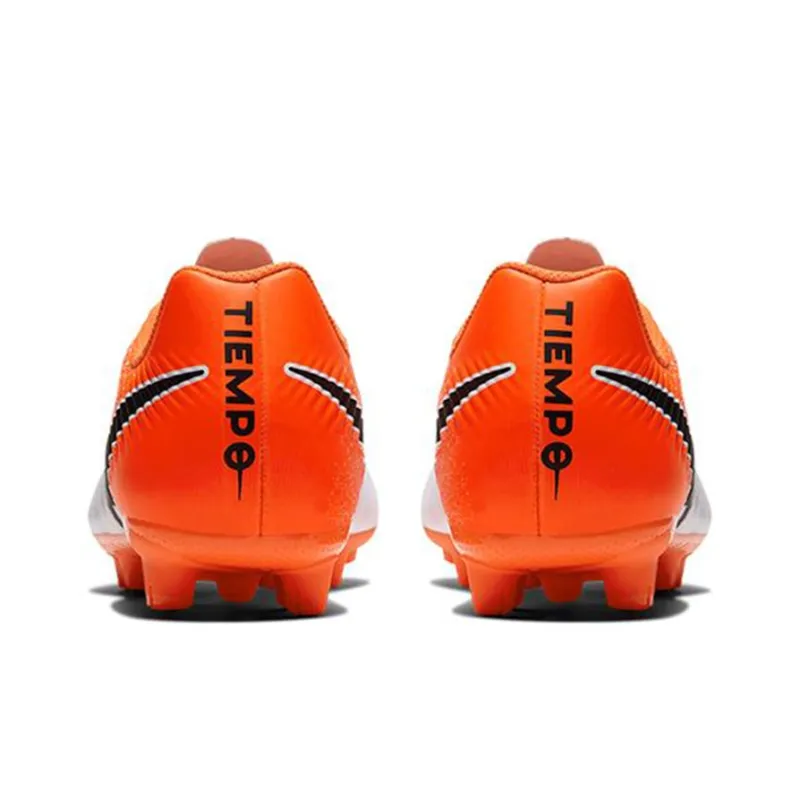 Nike Tiempo Legend 7 Soccer Shoes Men Low-Top White/Orange/Black-4
