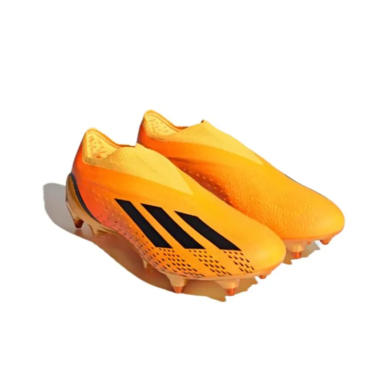 Adidas X Speedportal + SG Anti Slip Wear Resistant Soccer Shoes Unisex Yellow-2