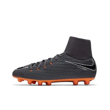 Nike Hypervenom Phantom 3 HG Rubber Short Studs Cushioning Anti-Slip And Wear-Resistant Soccer Shoes Men's Black Orange