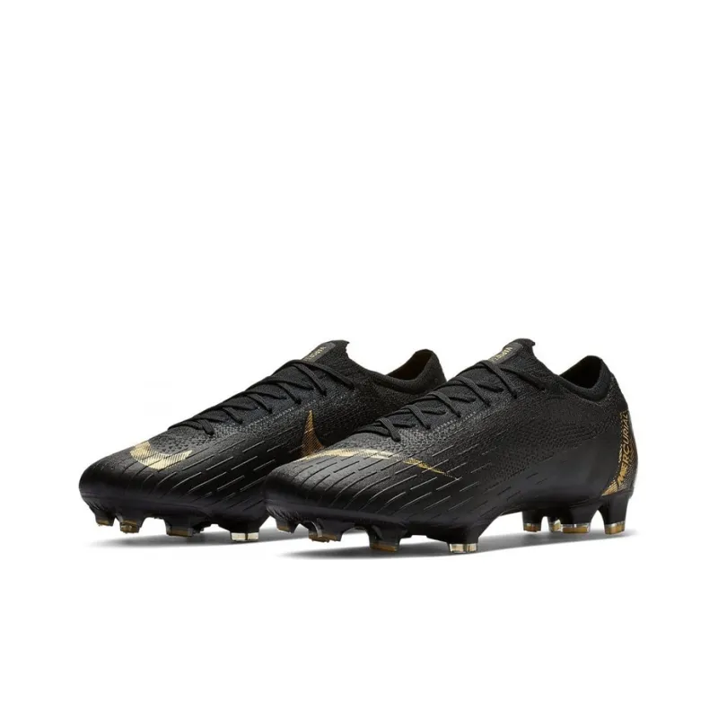 Nike Vapor 12 Elite Fg Black Gold-2
