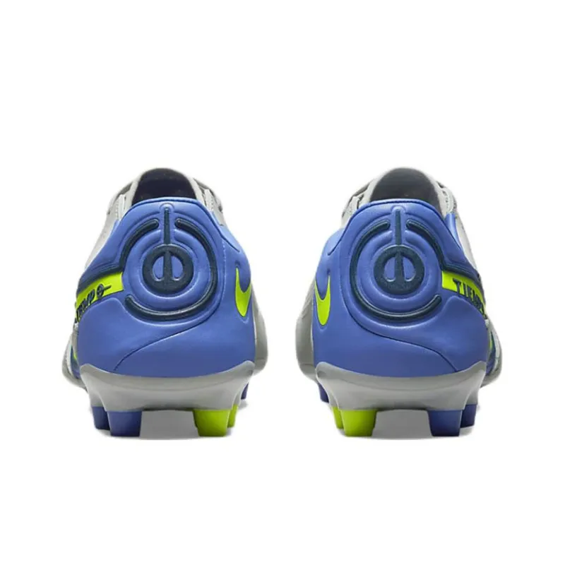 Nike Unisex Legend 9 Pro AG Soccer Shoes Grey/Yellow-4