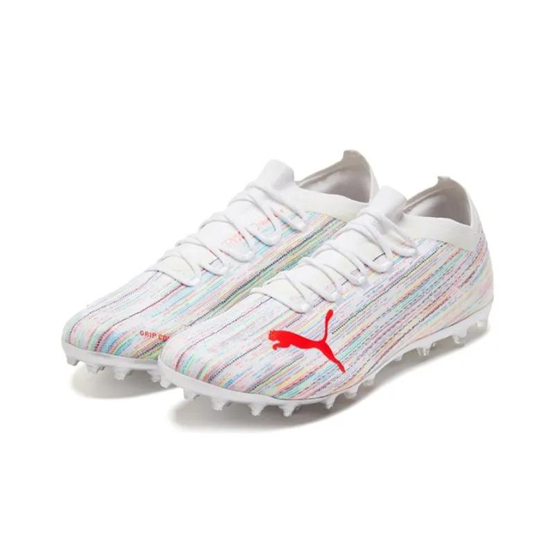 PUMA Ultra 1.2 Mg Soccer Shoes White/Red-2