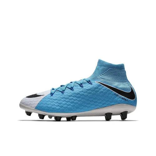 Nike Hypervenom Phantom 3 Soccer Shoes Men Mid-Top Blue/Gray