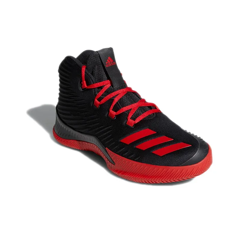 Adidas Pg 3 Anti Slip And Wear Resistant Lightweight Mid Top Vintage Basketball Shoes Men's Black Red-2