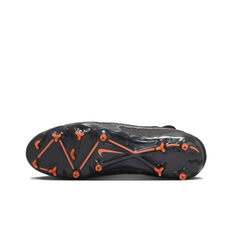 Nike Gripknit Phantom Gx Elite Dynamic Fit Fg Black Dark Smoke Grey Total Orange-5